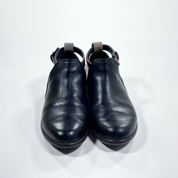 NOAT kamsin black and tan low heel bootie 37 - Picture 2 of 11